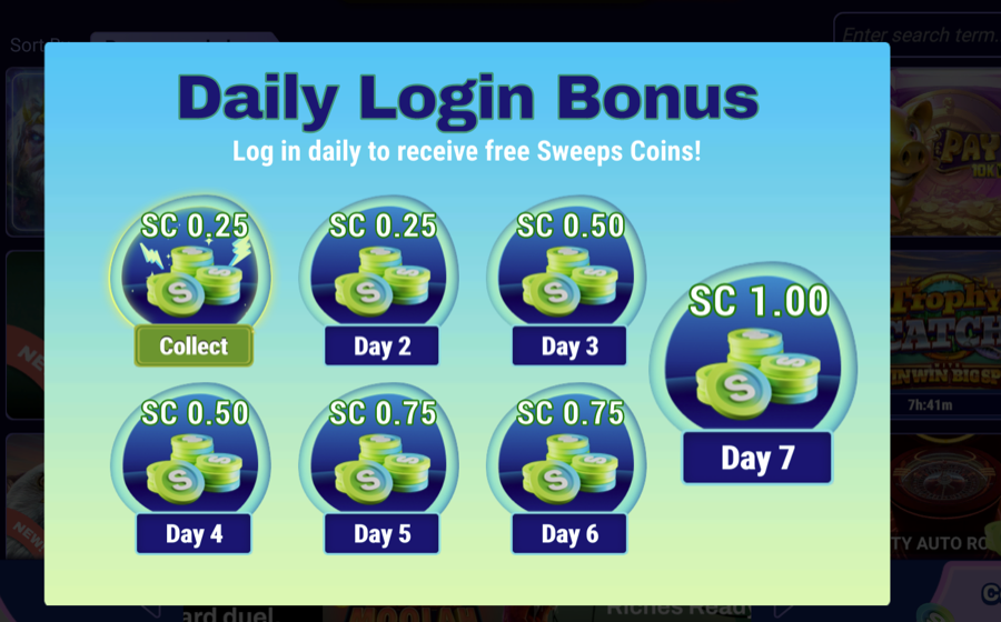Where to claim the daily bonus